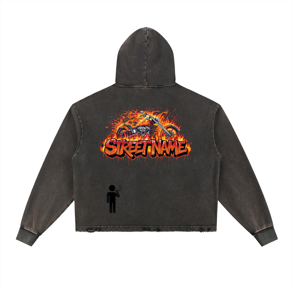 Street Name Fire Vintage Hoodie